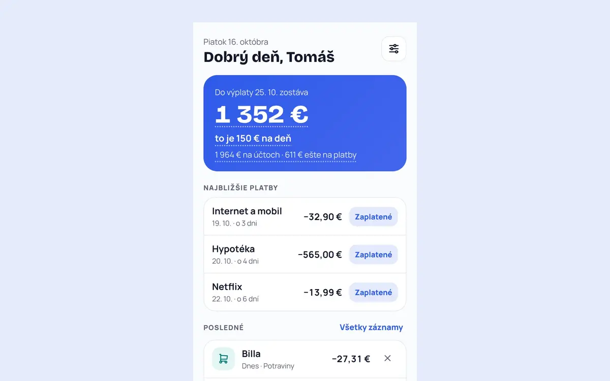 Gazda: koľko zostáva do výplaty a koľko je to na deň